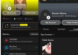 Snapchat account with 1M snapscore and 33K follower